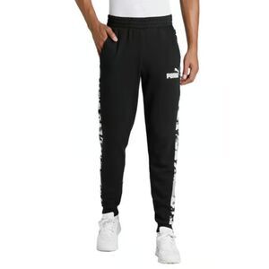 Big Mens Sz 3XL Tall Elastic Waist Athletic Jogger Logo Sweat Pants Pockets PUMA